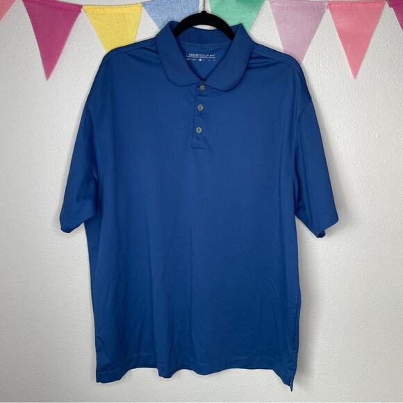 Nike Other - NIKE Dri-Fit Dark Blue Golf Polo Tee | XL